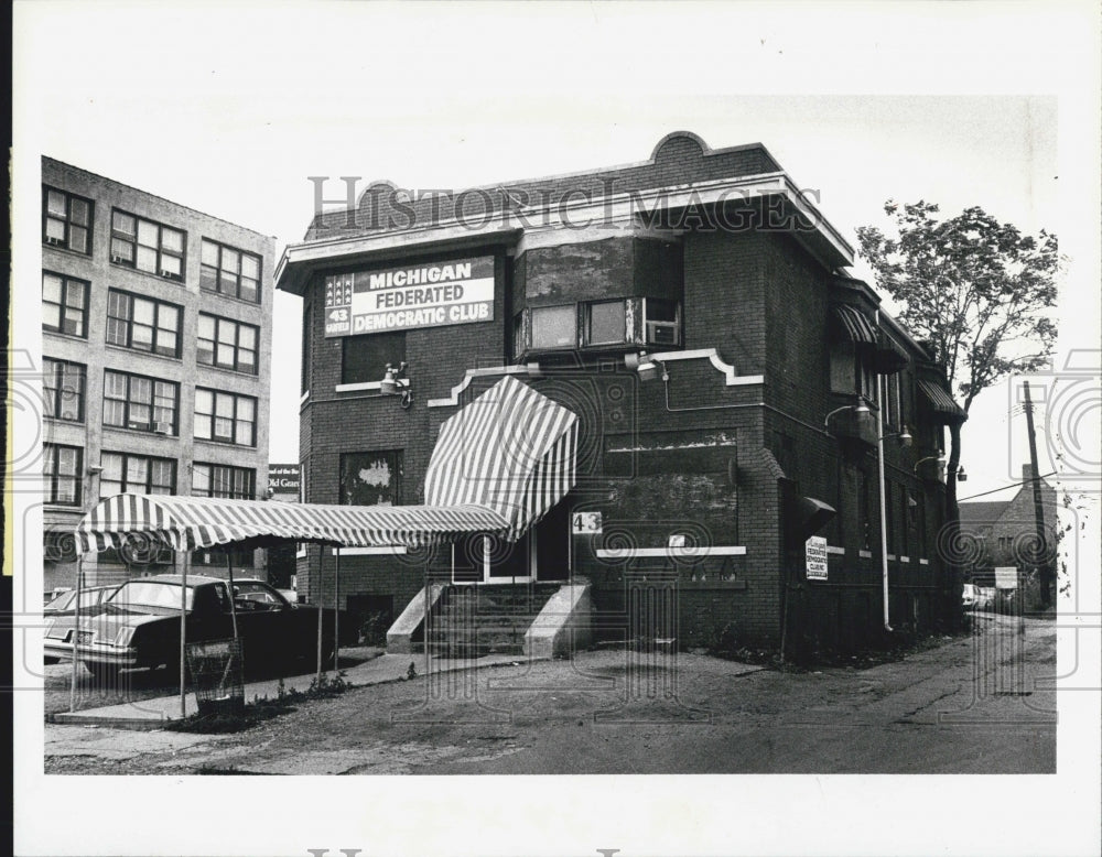 1979 Press Photo New Democratic club Exterior building - Historic Images