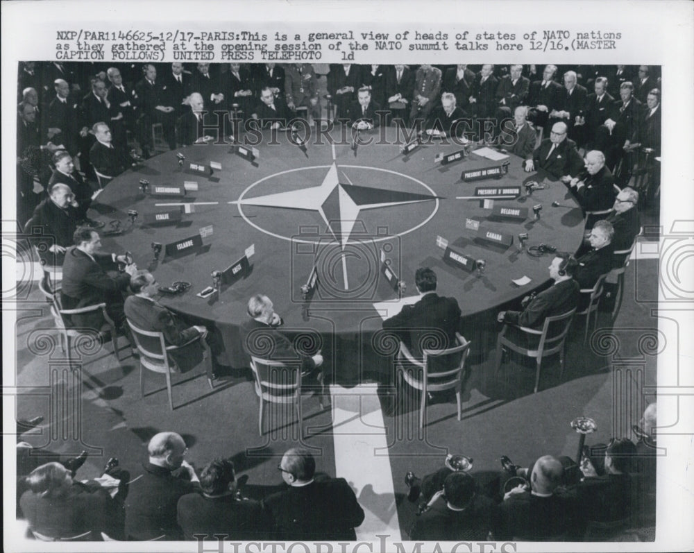 1957 Press Photo International People Gathered Around Table - RSG51879 - Historic Images