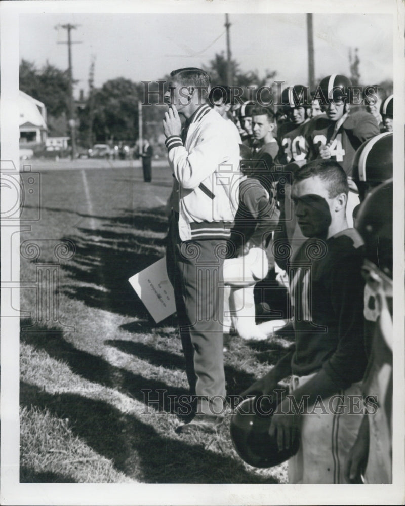 1953 Coach Jerry Burns , St. Mary&#39;s - Historic Images