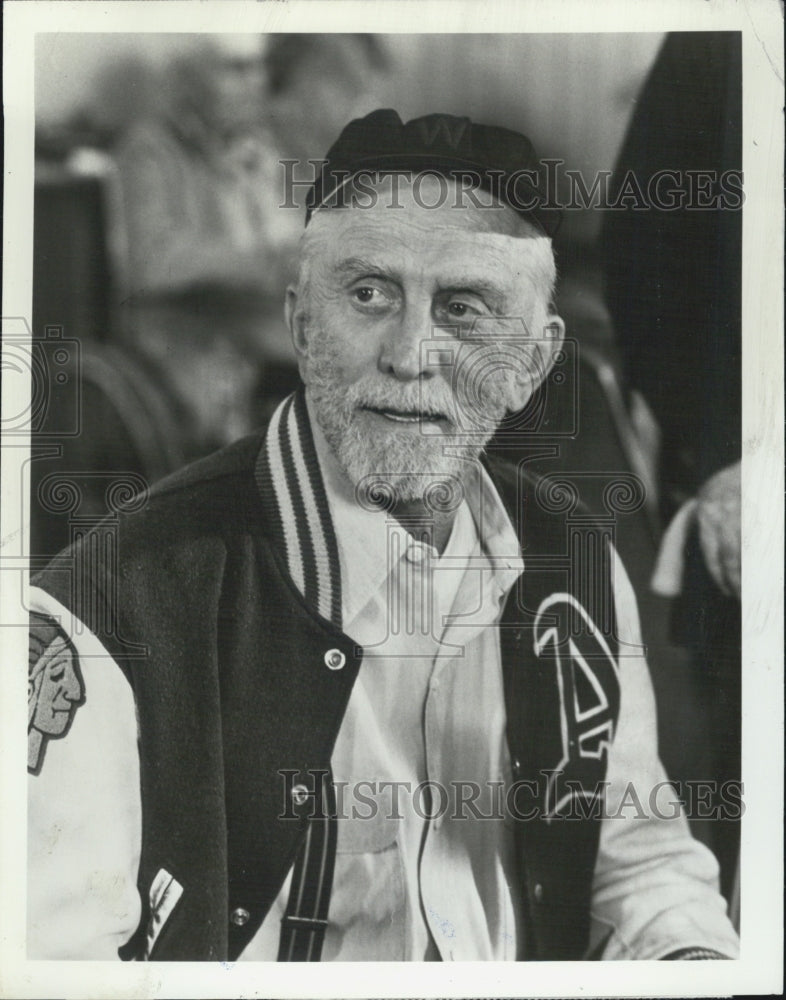 1986 Press Photo Kirk Douglas Television Film Actor Amos - Historic Images