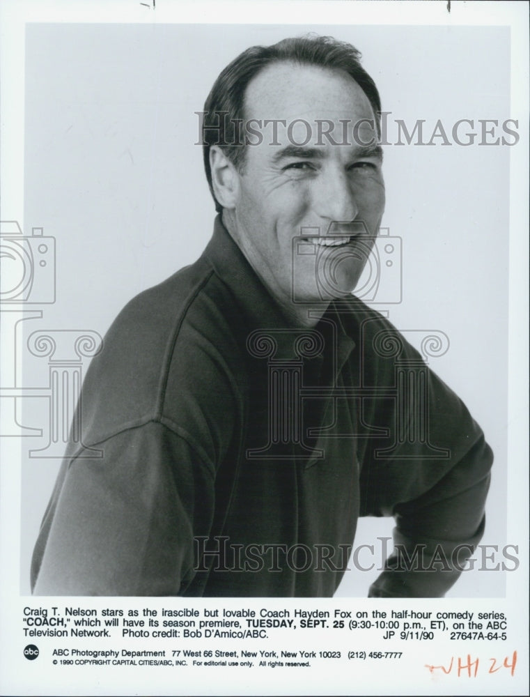 1994 Press Photo Craig T. Nelson in &quot;Coach.&quot; - Historic Images