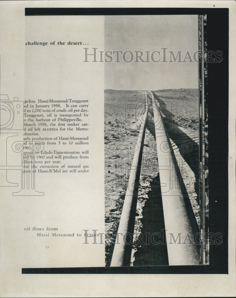 1960 Sahara Pipeline - Historic Images