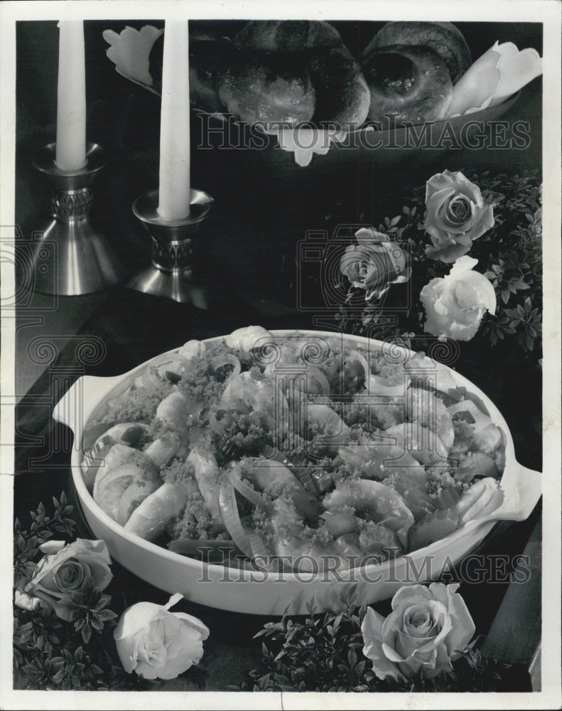 1970 Shrimp Entree - Historic Images