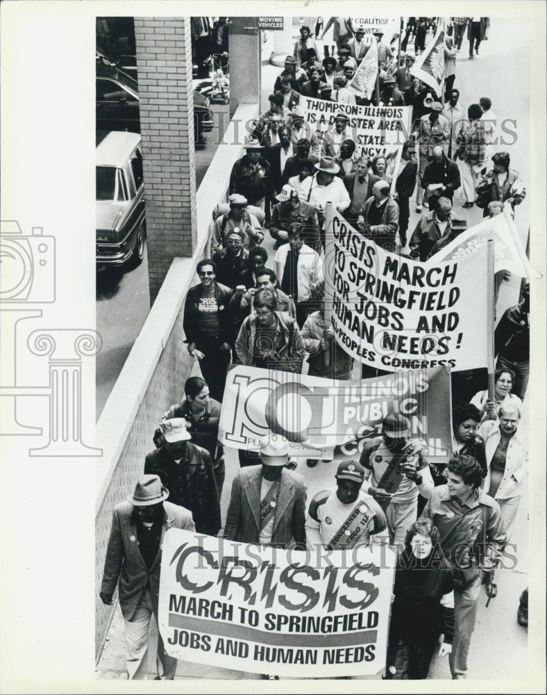 1983 Press Photo FF March springfield march - Historic Images