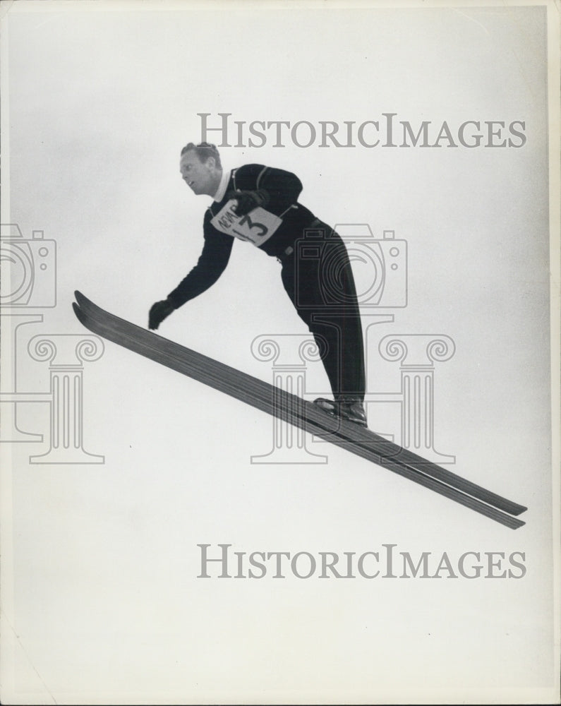 1956 University Of Denver&#39;s Skier Gunner Jansen - Historic Images
