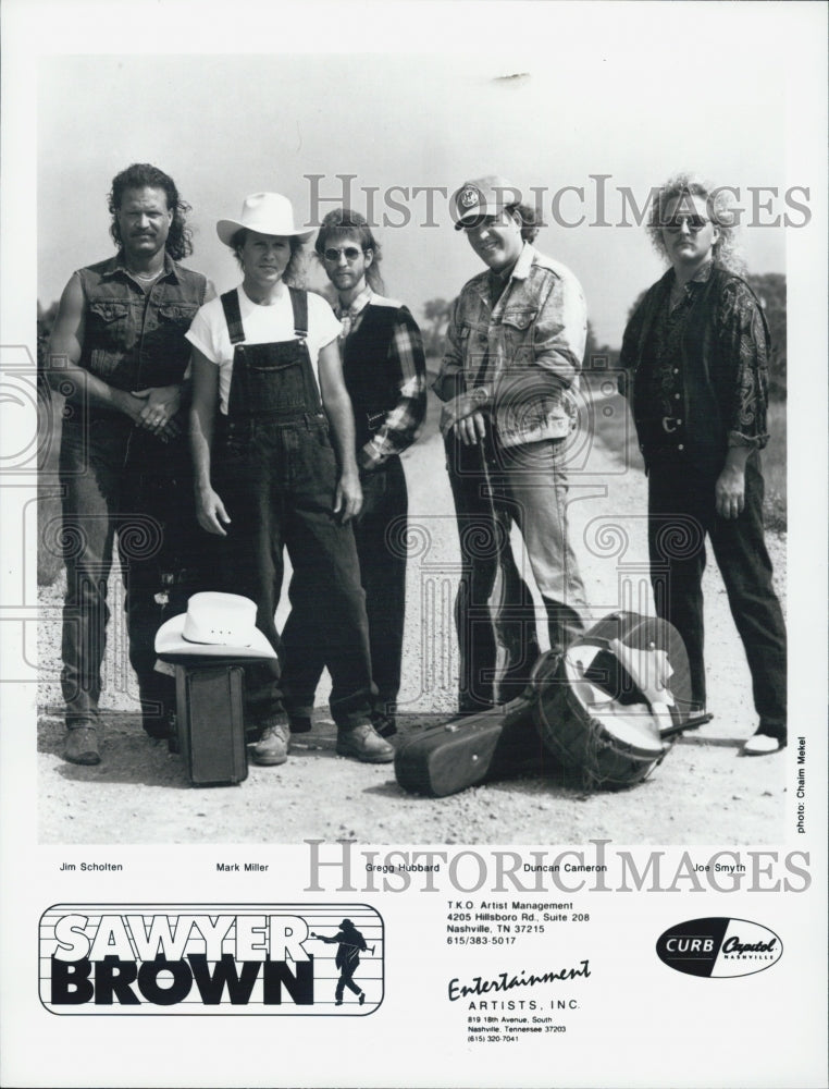 1993 Press Photo COPY Shawyer Brown Jim Sholten/Mark Miller/Gregg Hubbard/Duncan - Historic Images