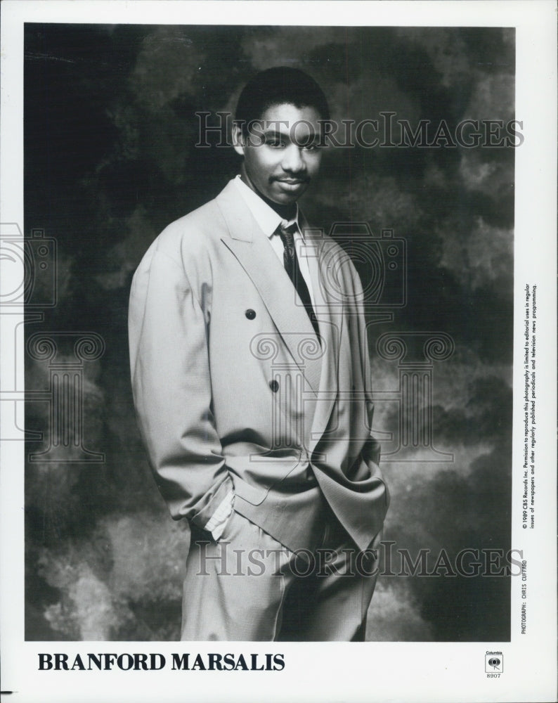 1990 Press Photo COPY Branford Marsalis Posing For Camera - Historic Images