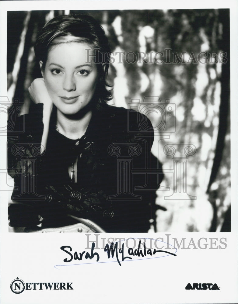 Press Photo Sarah McLachlan, Singer - Historic Images