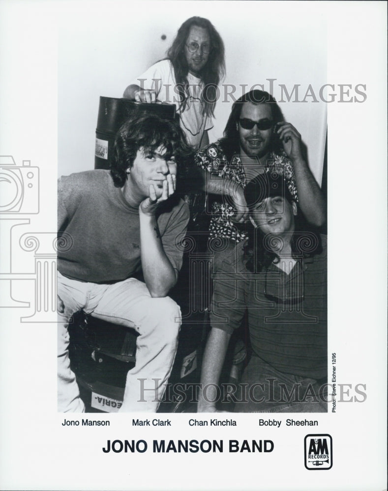 1995 Press Photo Jono Manson Band Mark Clark Chan Kinchla Bobby Sheehan - Historic Images