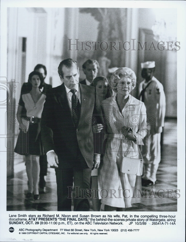 1989 Press Photo Lane Smith Actor Tv Program The Final Days - Historic Images