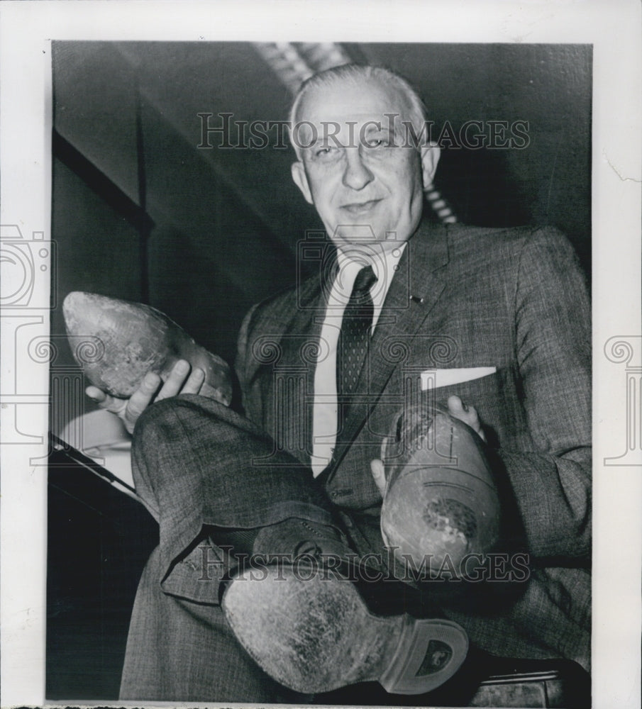 1961 John S. Rice Secretary Commonwealth Pennsylvania Wooden Shoes - Historic Images