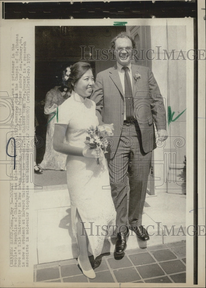 1975 John Downey Marries the former Audrey Lee - Historic Images