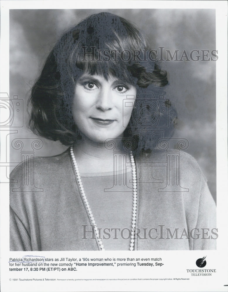 1991 Press Photo Patricia Richardson Actress Home Improvement Sitcom Comedy Show - Historic Images