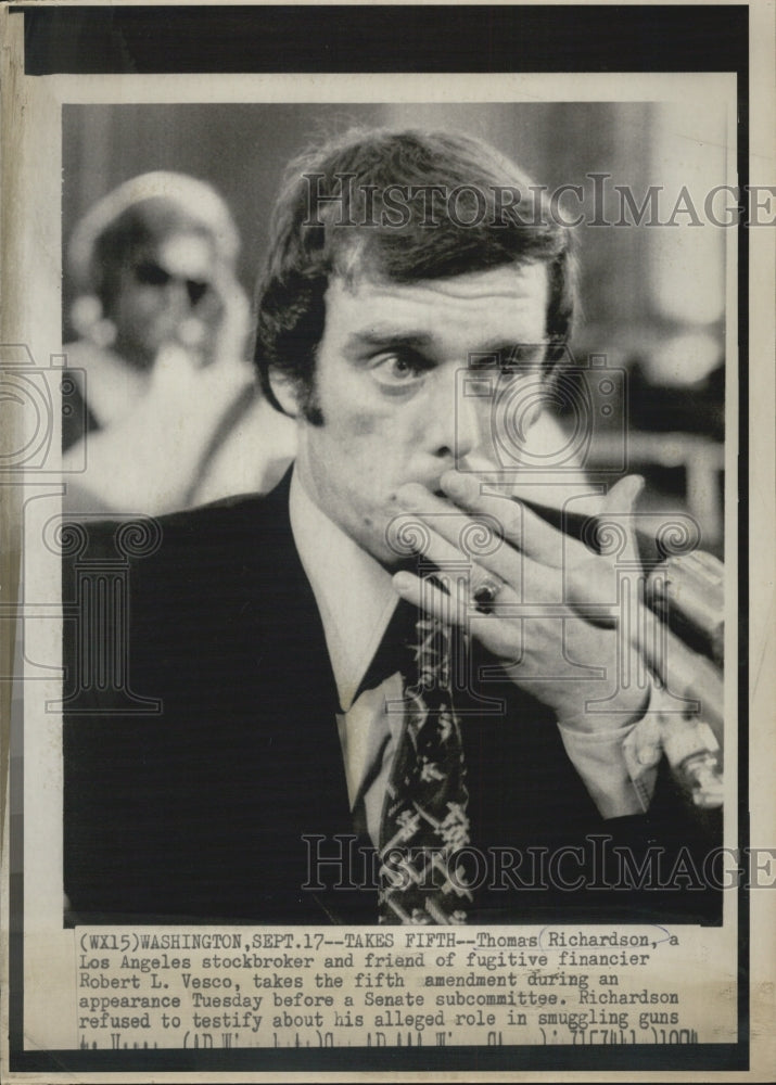 Press Photo Wayne Richardson, Los Angeles Stockbroker. - Historic Images