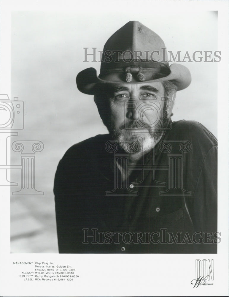 1991 Press Photo Don Williams, Musician - Historic Images