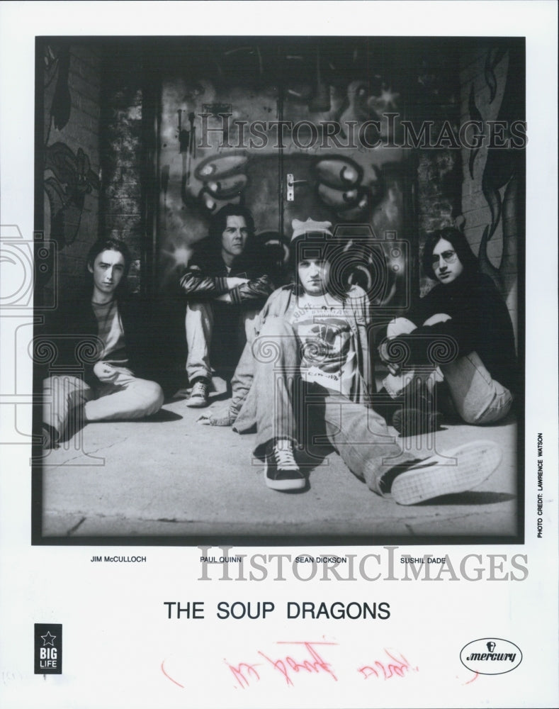 1992 Press Photo The Soup Dragons, Band - Historic Images