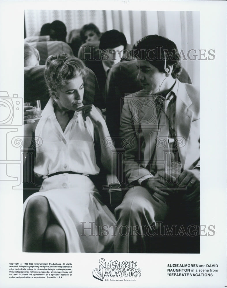 1986 Press Photo &quot;Separate Vacations&quot; - Historic Images