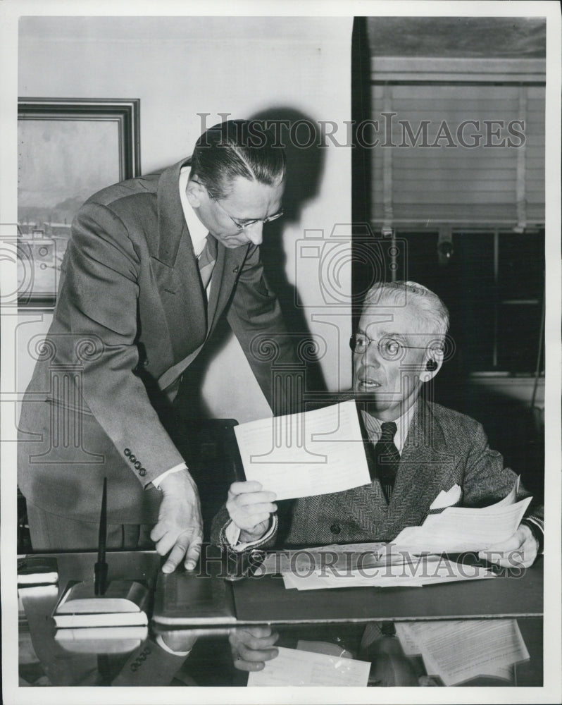 1949 Press Photo Theodore Van Delles Attorney - RSG54889 - Historic Images