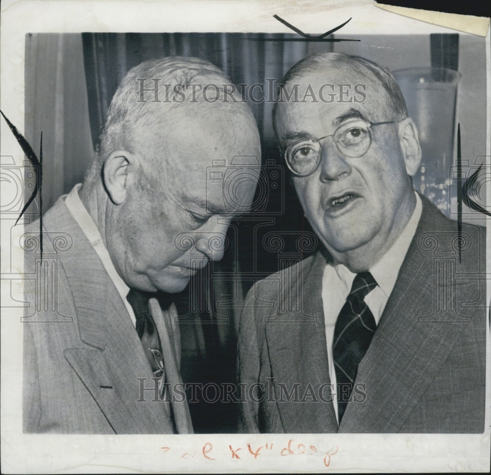 1954 Pres. Dwight Eisenhower John Dulles - Historic Images