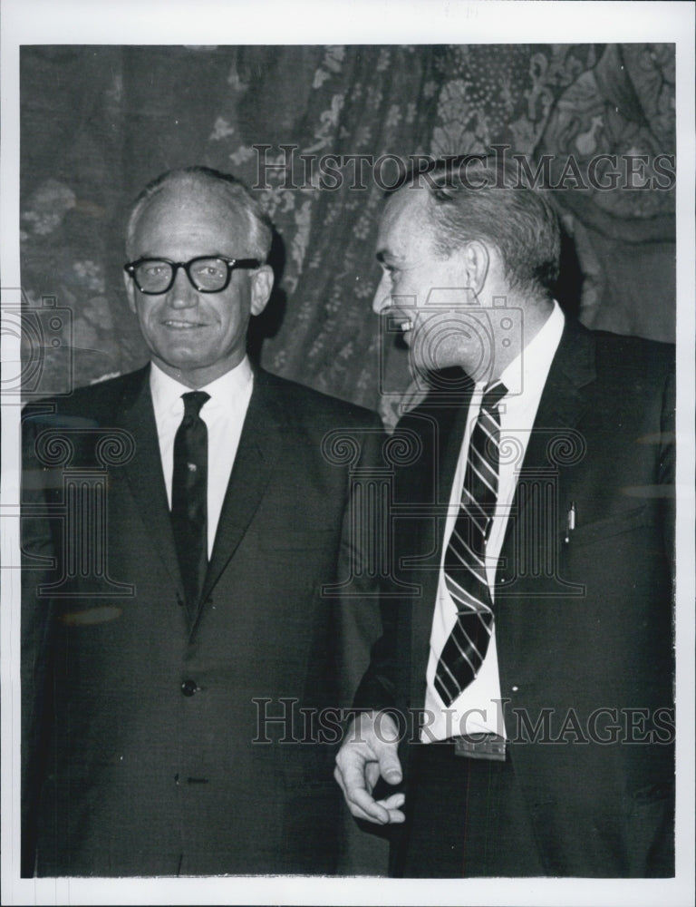 1964 Republican Committee Chairman Roy Dean Burch &amp; Sen Goldwater - Historic Images