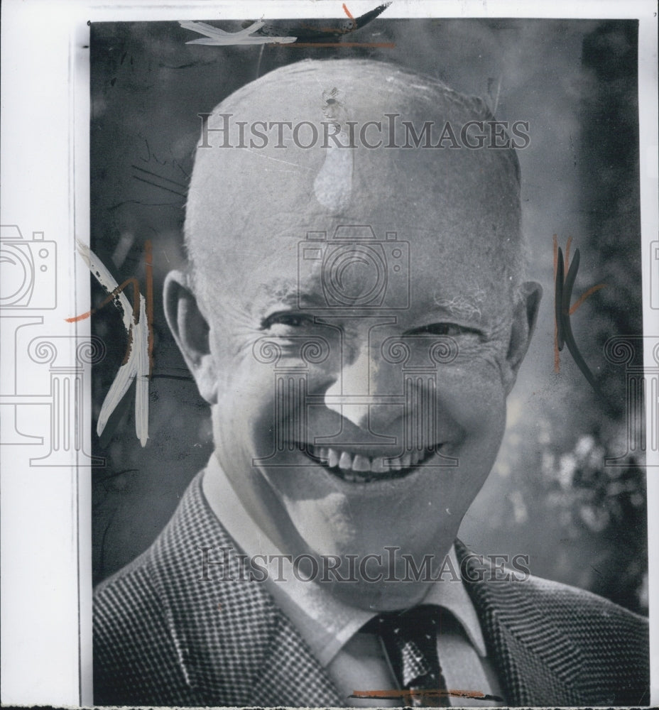 1962 former President Eisenhower 72nd birthday Gettysburg Pa - Historic Images