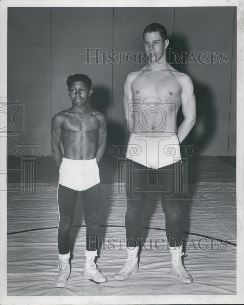 1957 Press Photo Larry Dnntey Gery Williams - RSG55093 - Historic Images