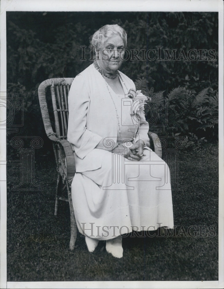 1934 Mrs Sarah Delano Roosevelt Mother of the President - Historic Images