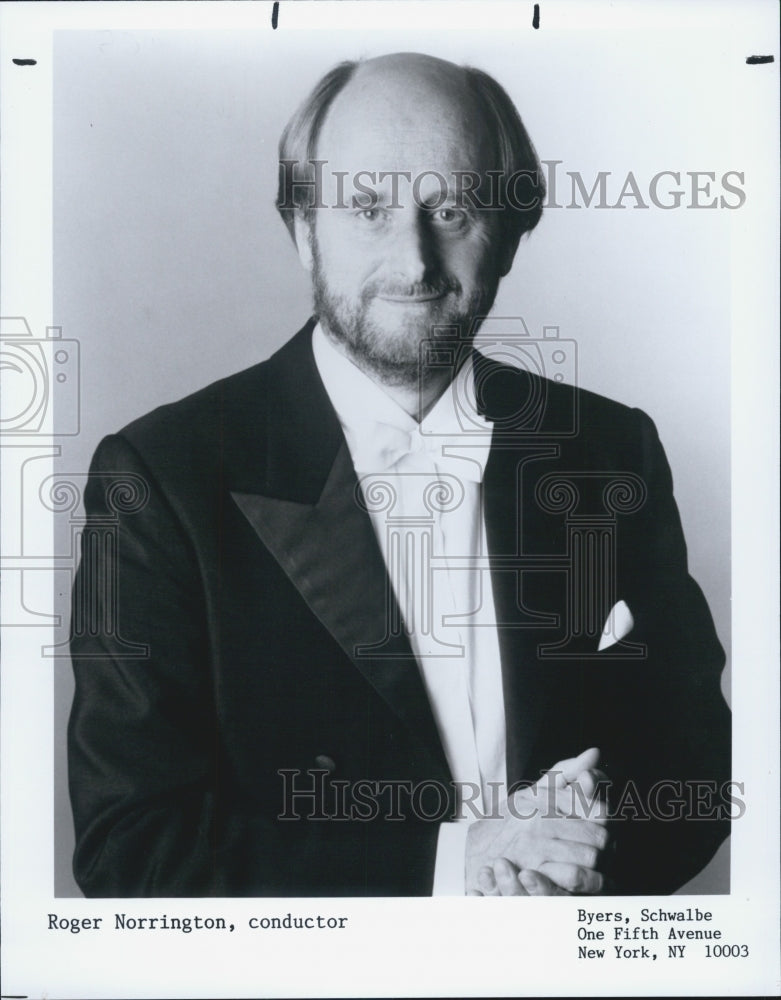 1990 Press Photo Roger Norrington Conductor - Historic Images