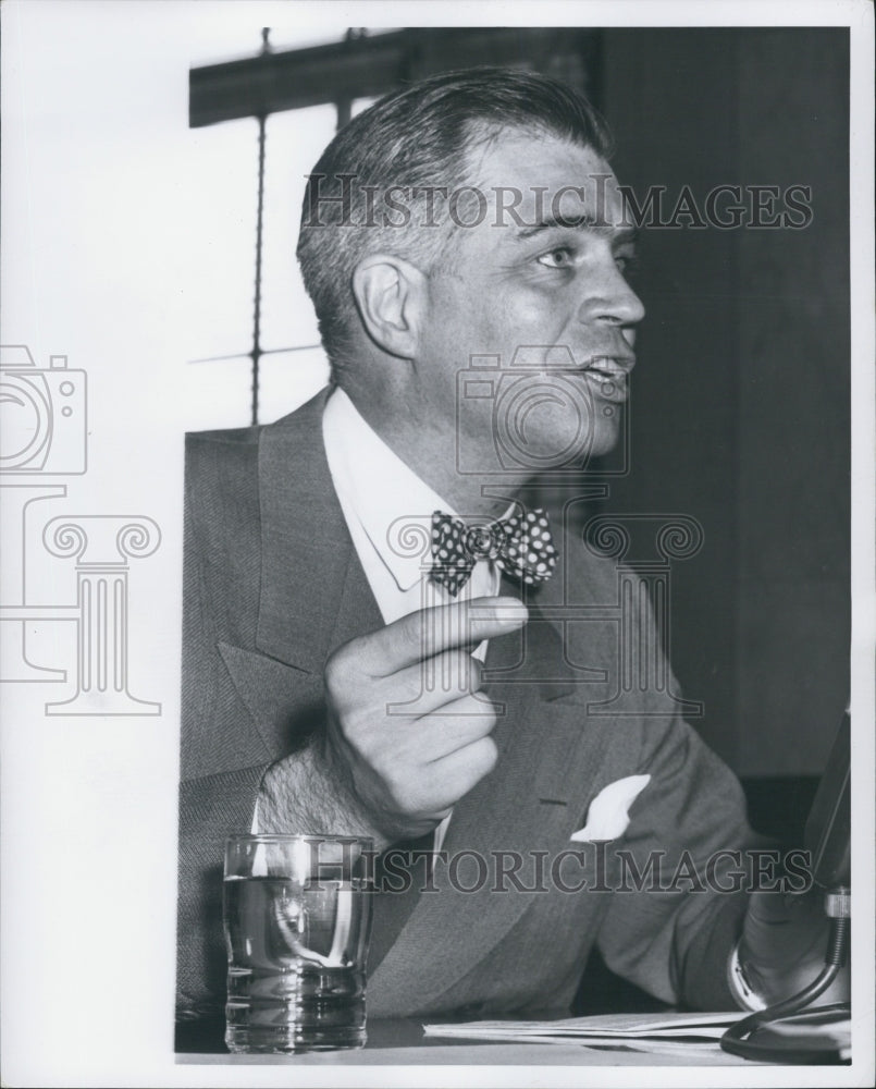 1957 Gov G Mennen Williams Of MI Testfies In DC Before Senate Sub- - Historic Images