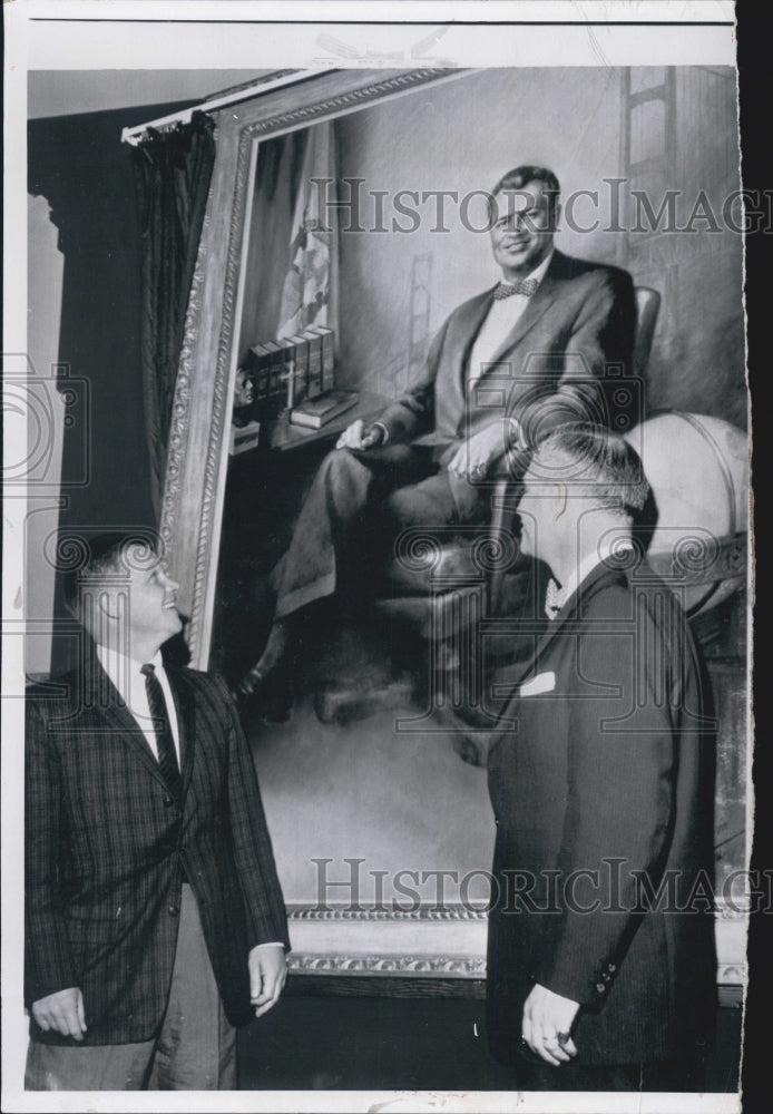 1961 Press Photo Swainson Williams/G. Mennen/Paintings - Historic Images