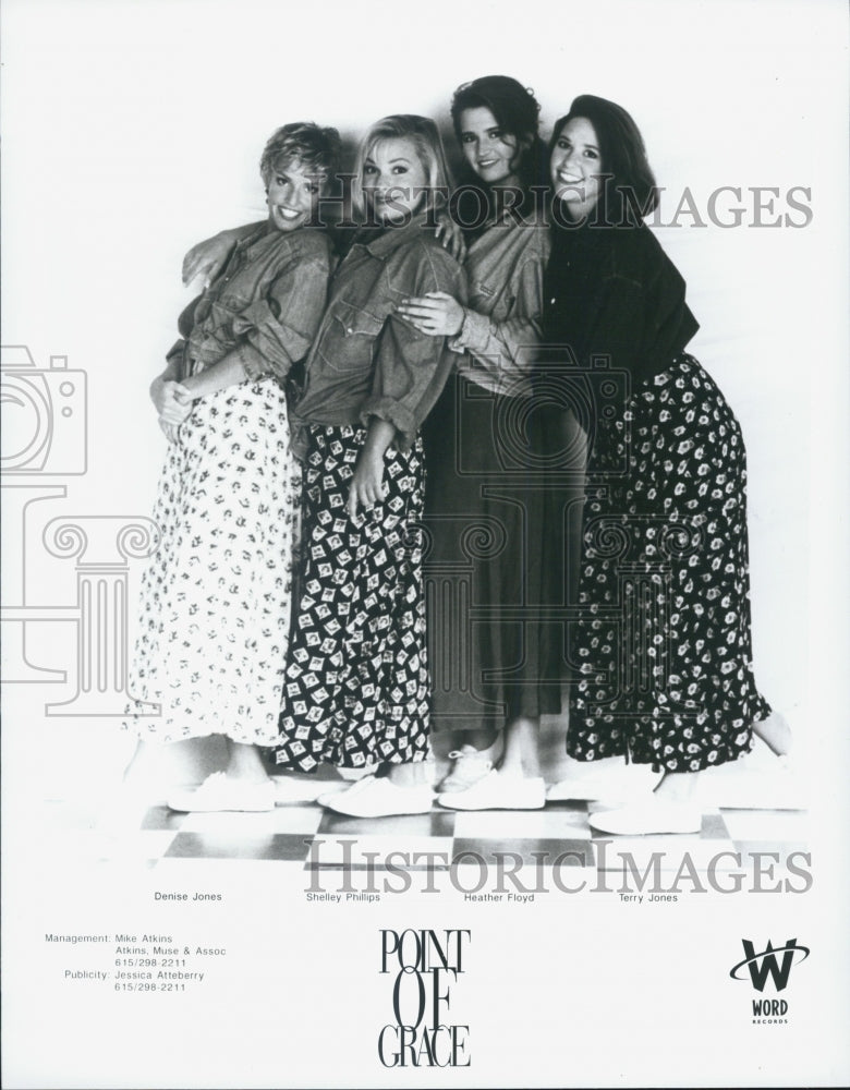 1995 Press Photo Point of Grace Entertainers - Historic Images