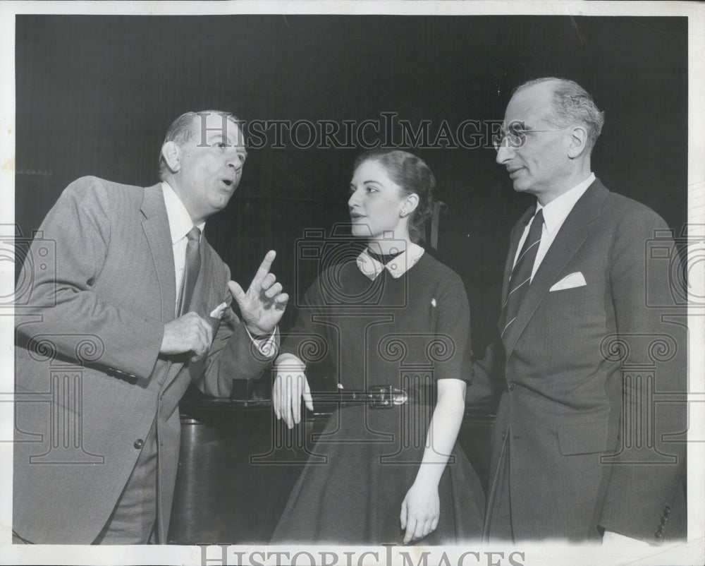 1957 Metropolitan Opera Auditions Charles Kullman Peggy Smith - Historic Images