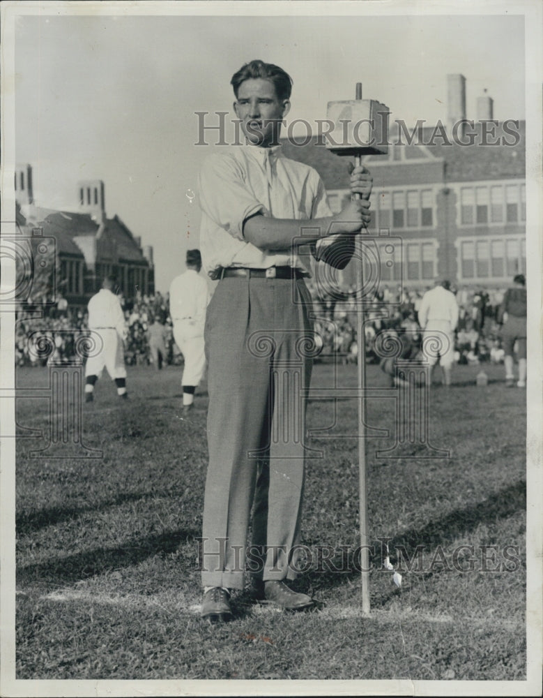 1932 Arthur Wideman Former Central High FB Star - Historic Images