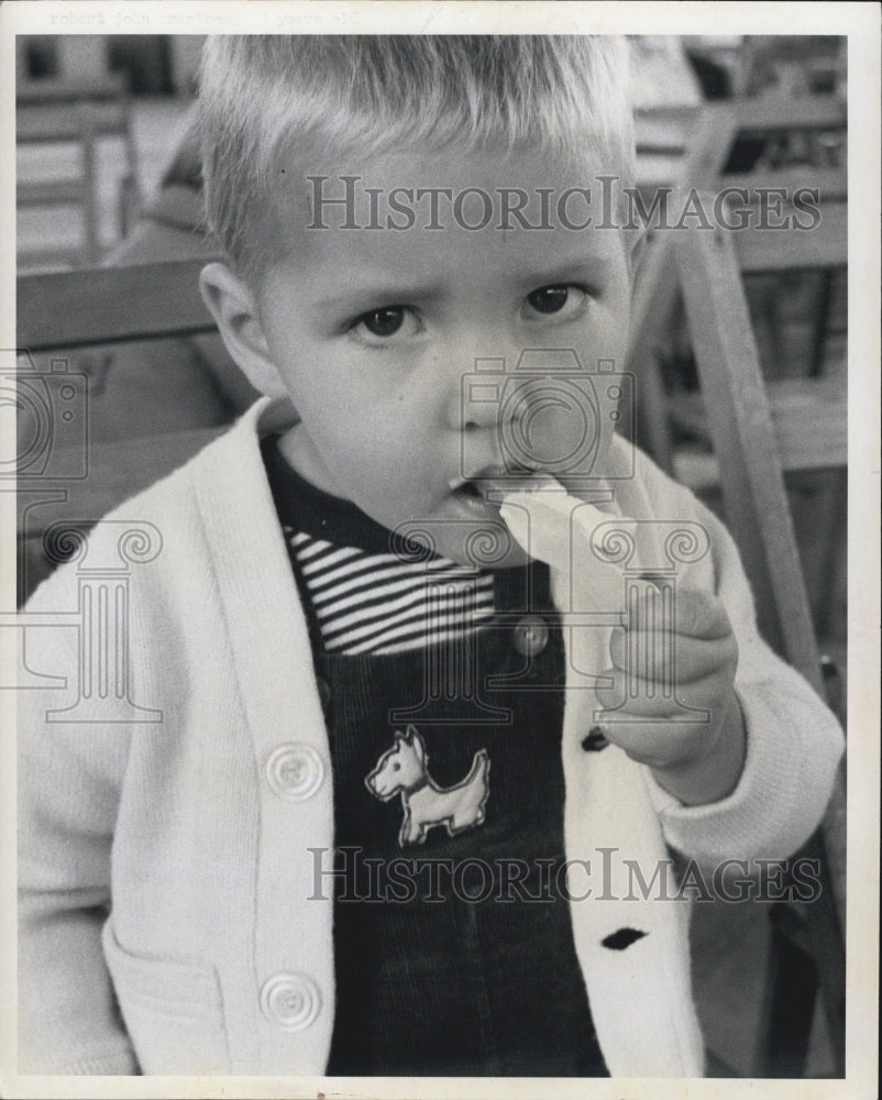 1969 Robert Armstrong at Coast Guard Christmas party - Historic Images