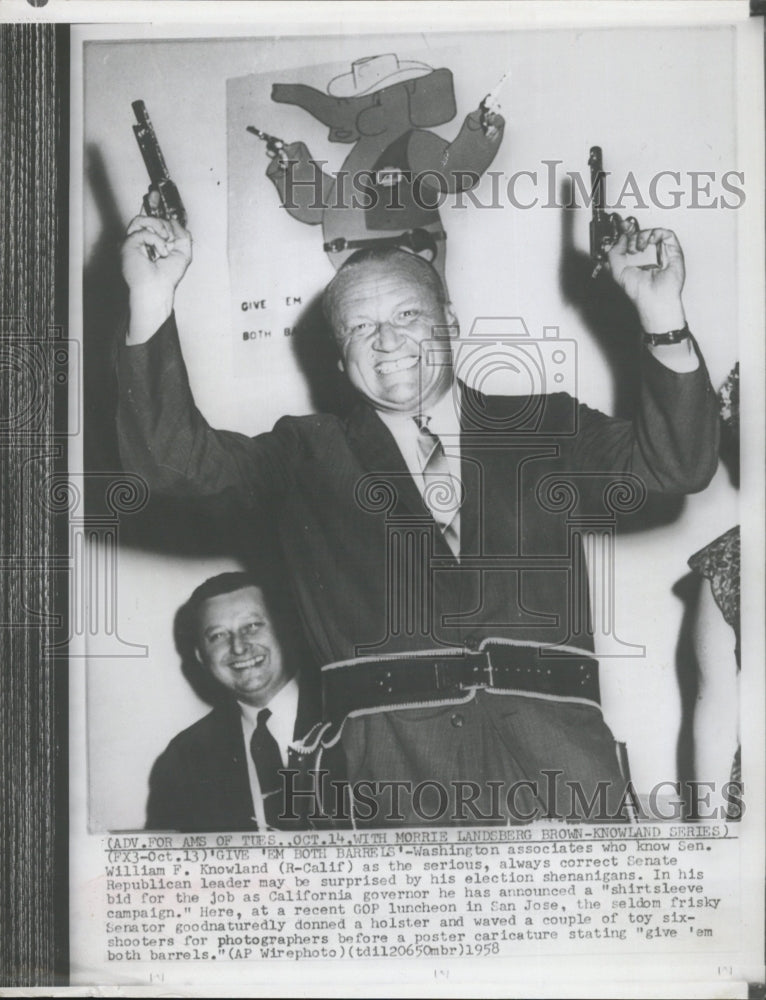 1958 Senator William Knowland California - Historic Images