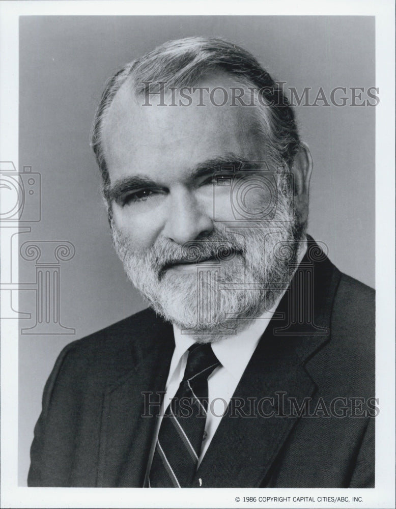 1986 Press Photo Ray Gandolf/Screenwriter/Our World/ABC News/TV Host - Historic Images