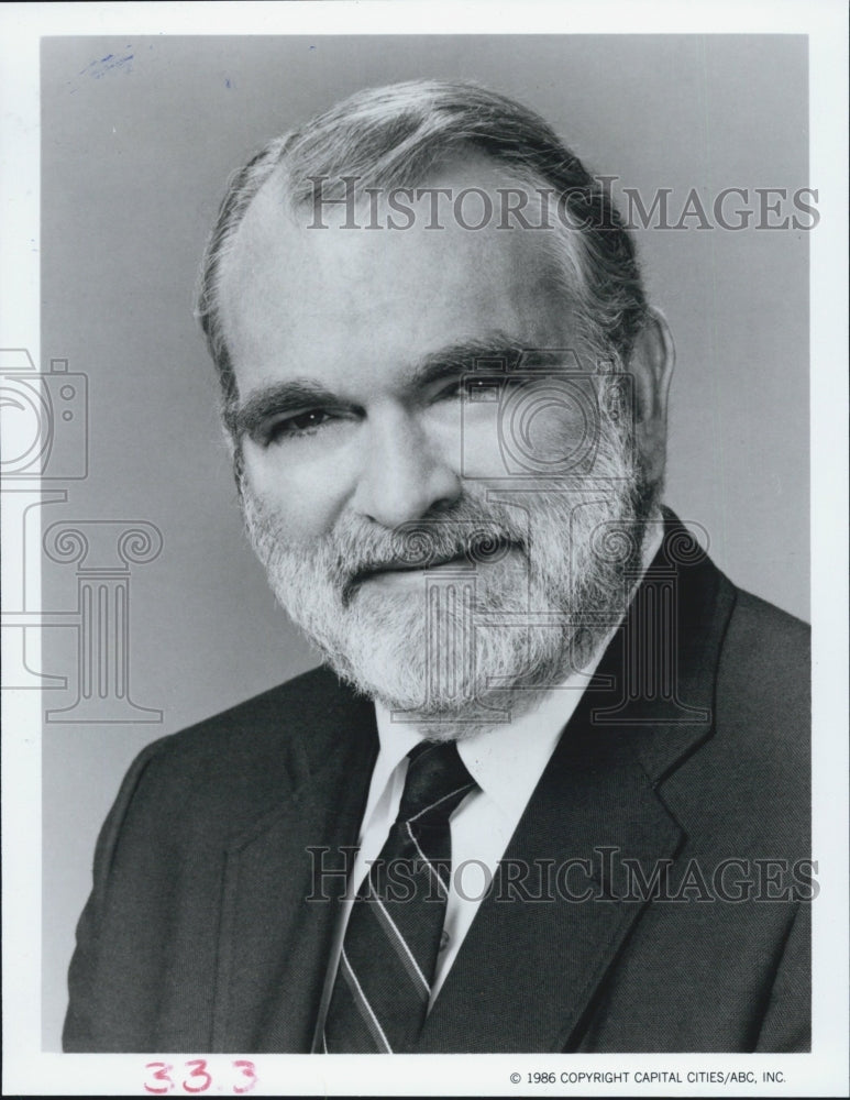 1986 Press Photo Ray Gandolf/TV Host/Screenwriter/ABC News/Our World - Historic Images