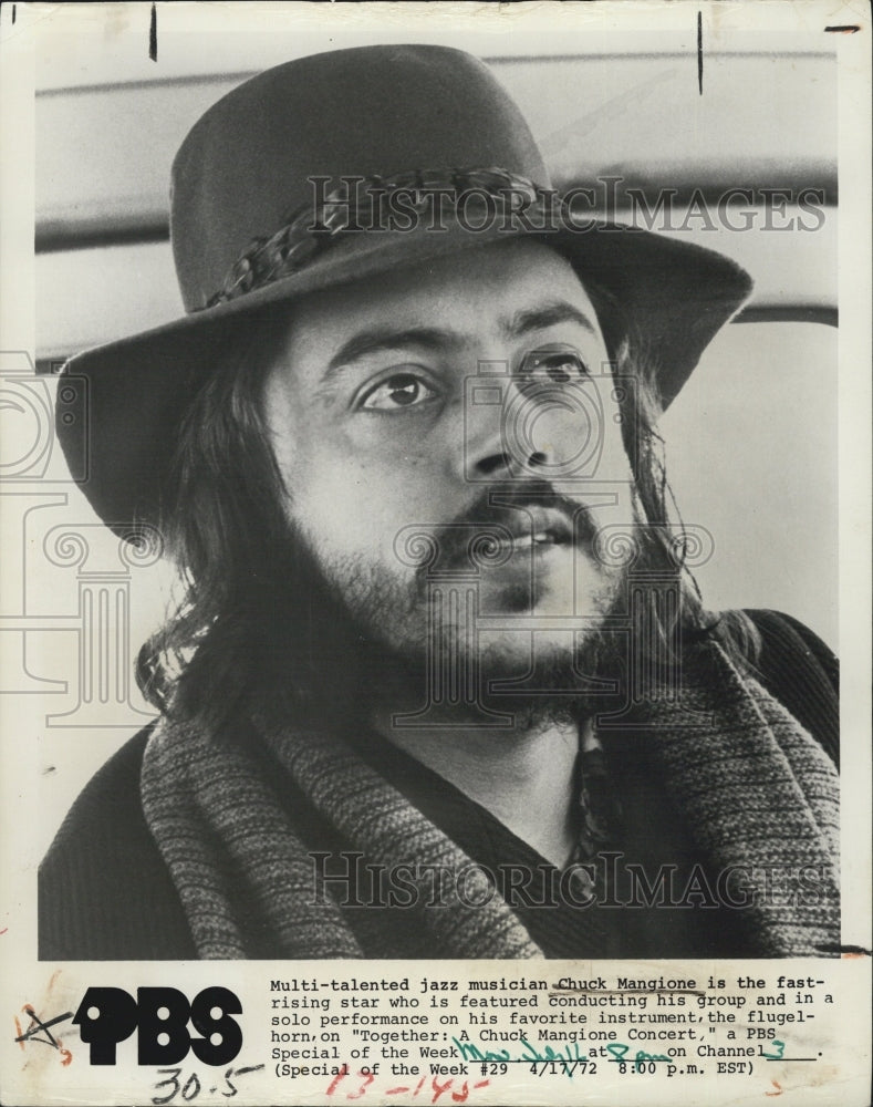 1972 Chuck Mangione Musician - Historic Images