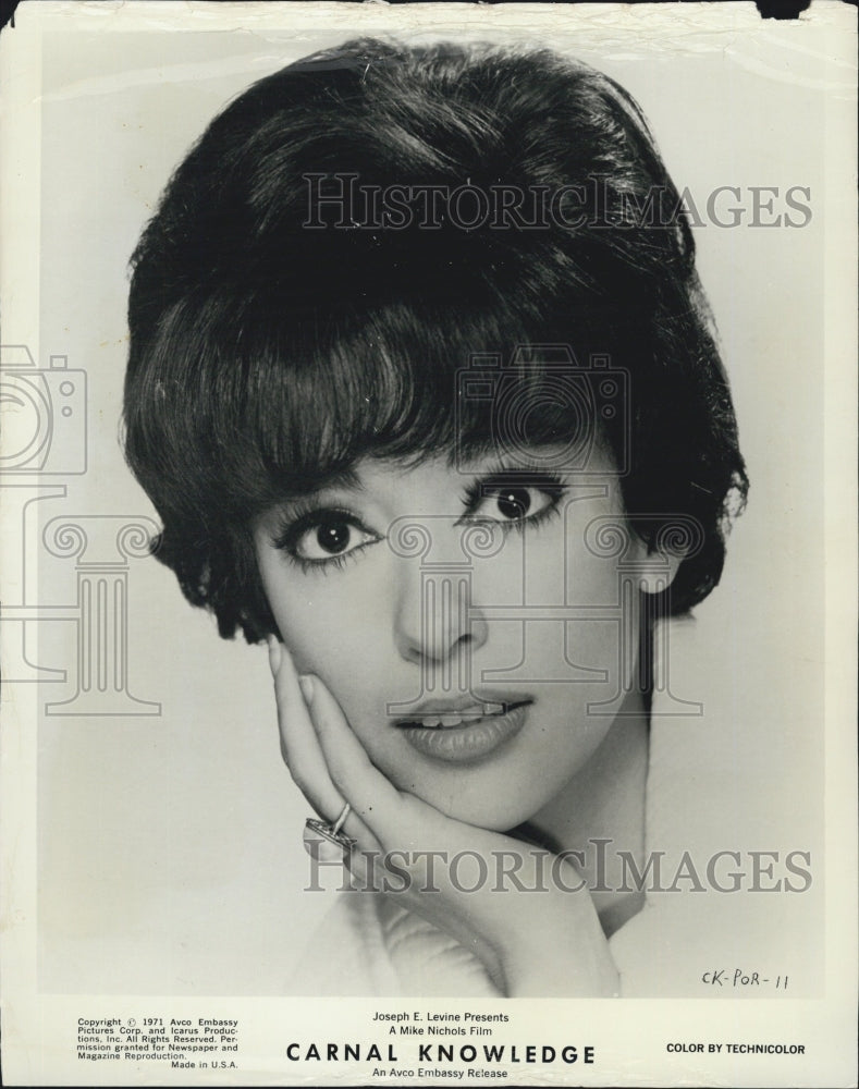 1971 Rita Moreno "Carnal Knowledge" - Historic Images