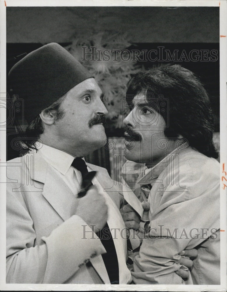 1975 Tony Orlando with guest star Hal Linden on Tony Orlando & Dawn - Historic Images