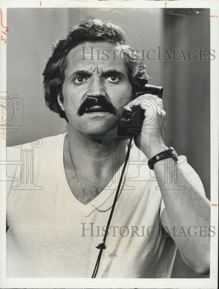 1974 Hal Linden on set of Barney Miller - Historic Images