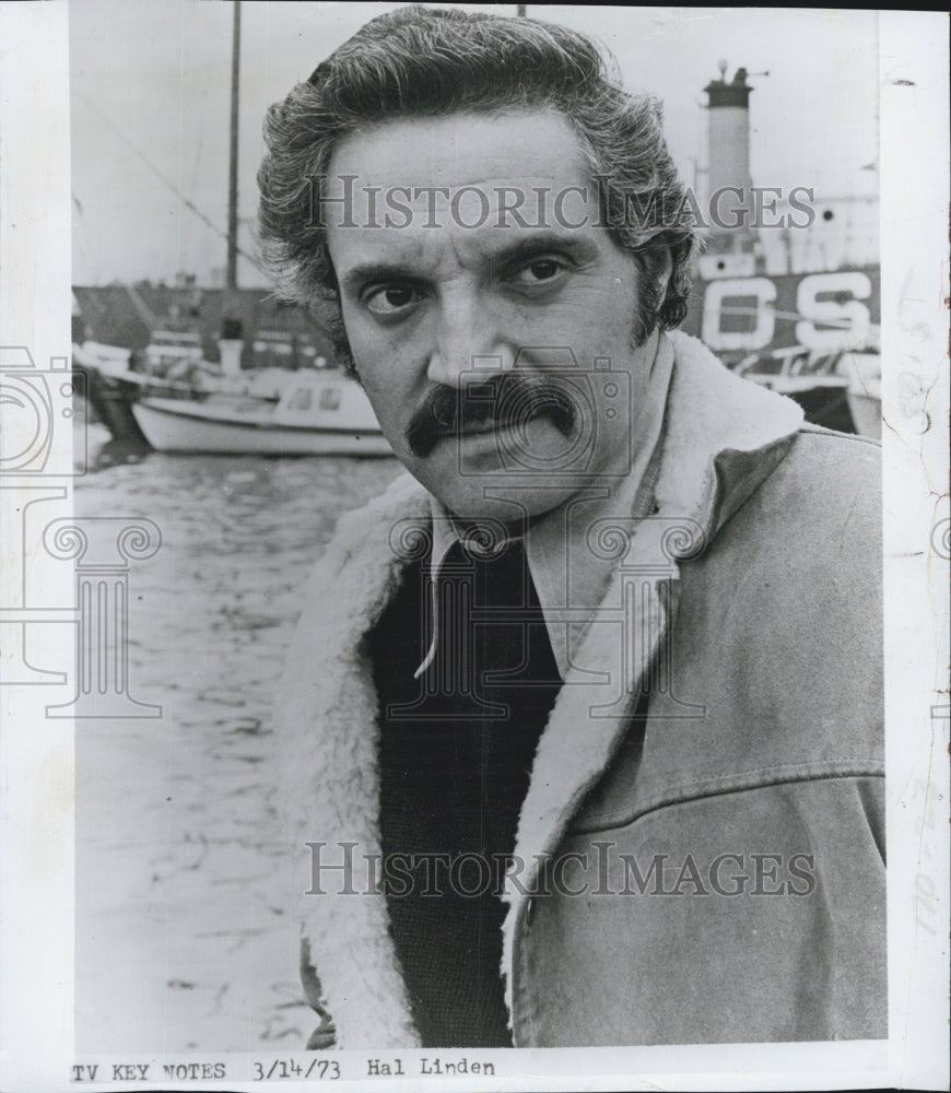 1973 Actor Hal Linden "Barney Miller" Animals Hollywood ABC TV Star - Historic Images