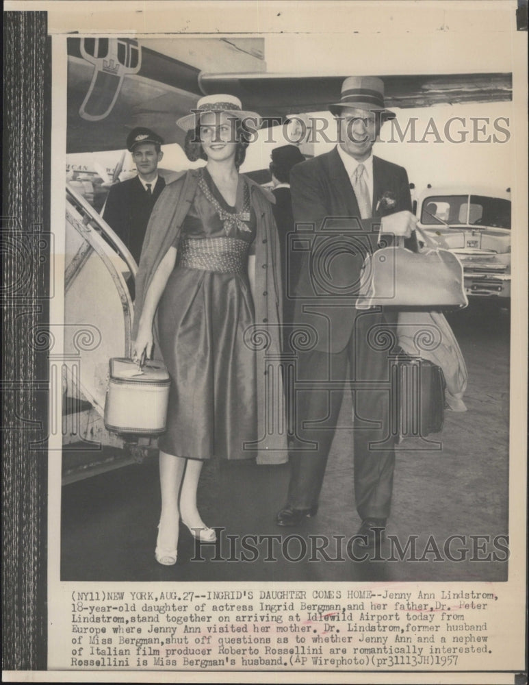 1957 Jenny Ann Lindstrom Ingrid Bergman Daughter - Historic Images
