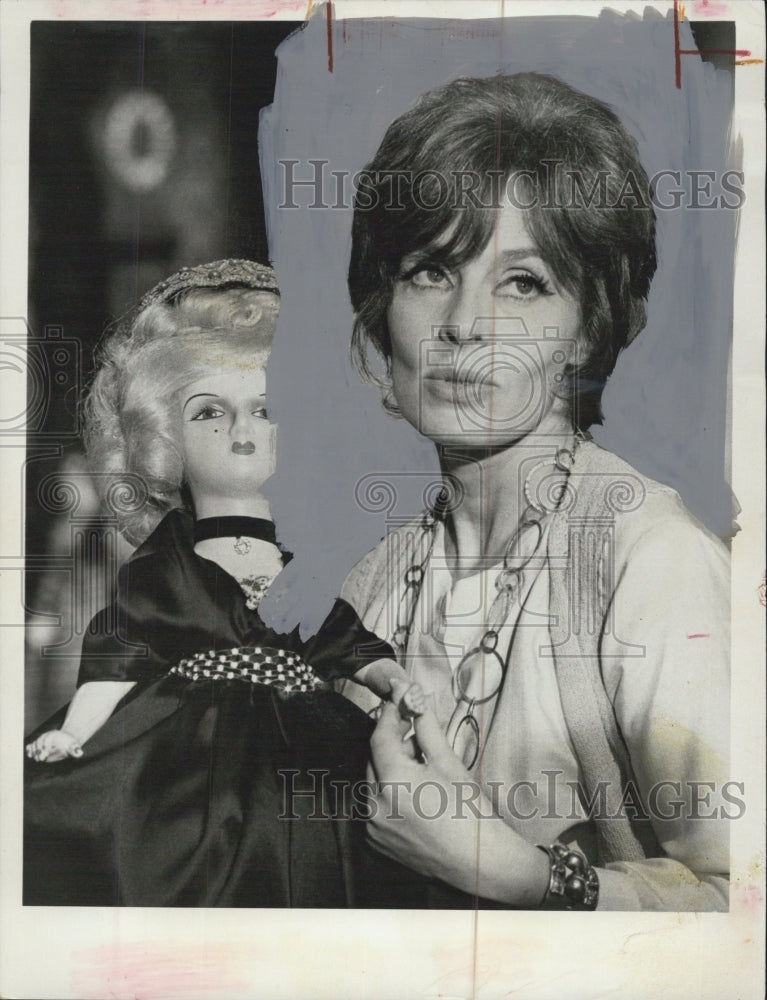 1969 Viveca Lindsfors actress in The Doll Courier - Historic Images