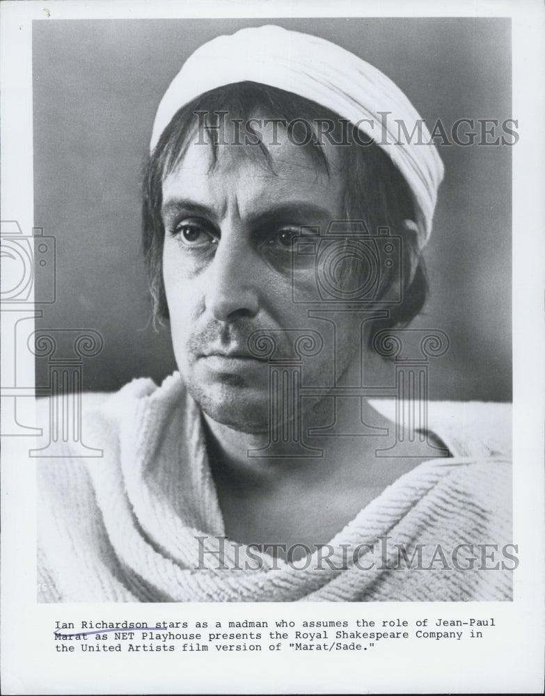 1970 Ian Richardson staring as Jean-Paul in Marat/Sade - Historic Images