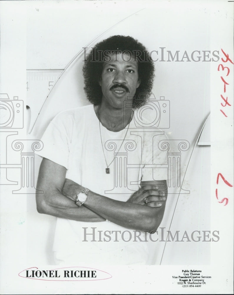 1982 Press Photo Lionel Richie - Historic Images