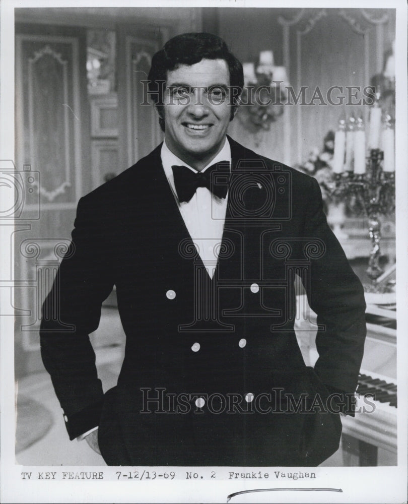 1969 Actor Frankie Vaughan TV's Key Feature - Historic Images