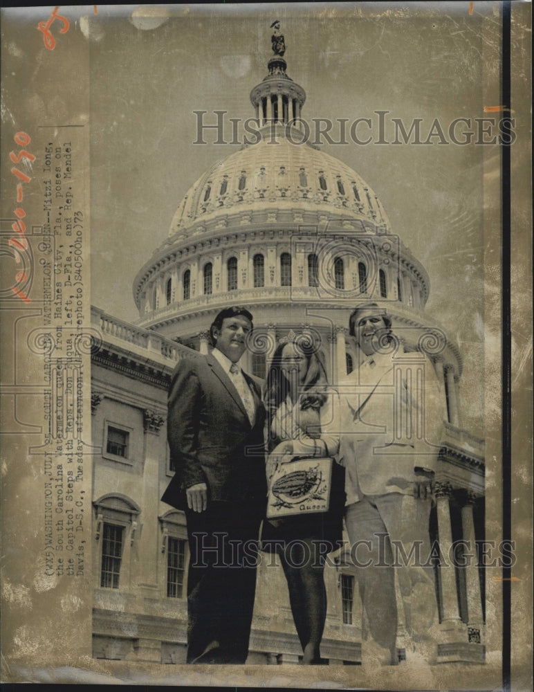 1973 Press Photo Mitzi Long the south Carolina Watermelon Queen - RSG58623 - Historic Images