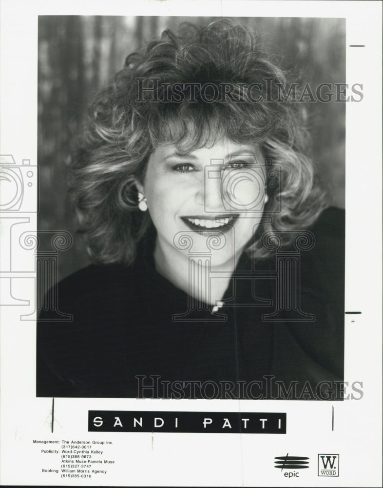 Press Photo Sandi Patti - Historic Images