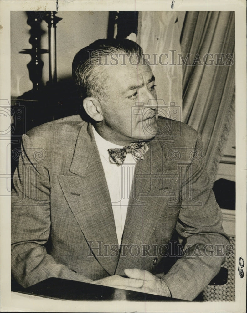 1960 James G. Patton President of National Farming Union sitting. - Historic Images